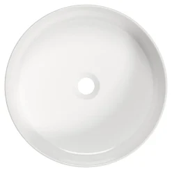 Umywalka ceramiczna nablatowa biała ROUND 40 cm