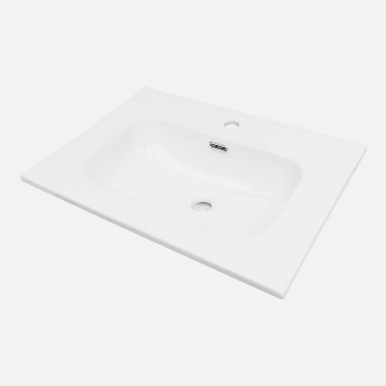 Umywalka ceramiczna wpuszczana w blat TUBO 60 cm