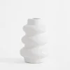 Wazon bałwanek biały 12 cm