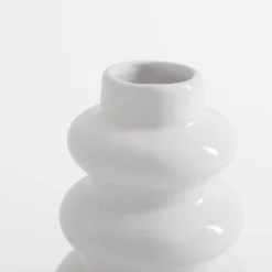 Wazon bałwanek biały 12 cm