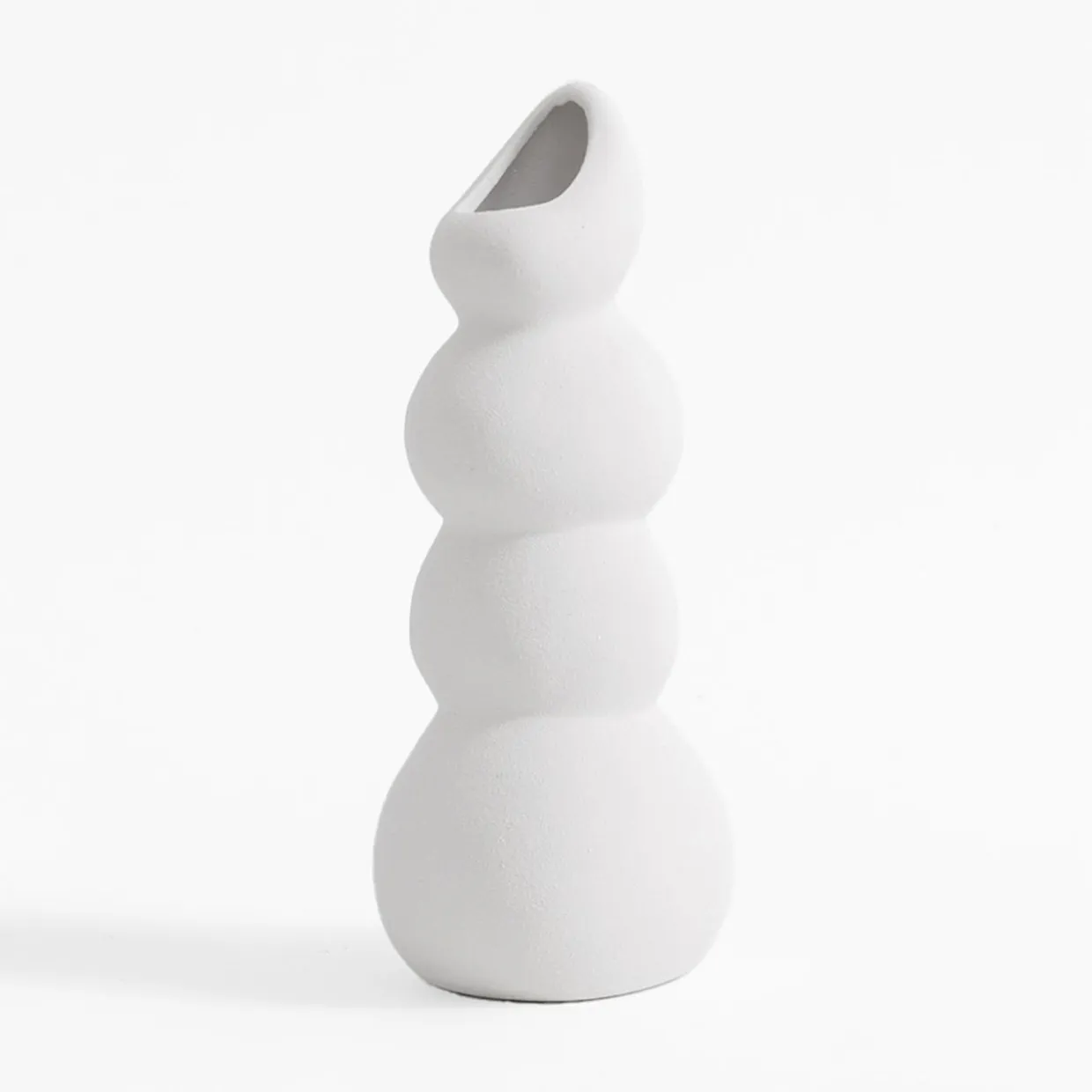 Wazon bałwanek biały 24,2 cm