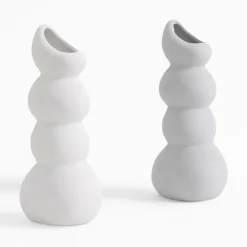 Wazon bałwanek biały 24,2 cm