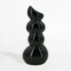 Wazon bałwanek czarny 24,2 cm