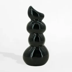 Wazon bałwanek czarny 24,2 cm