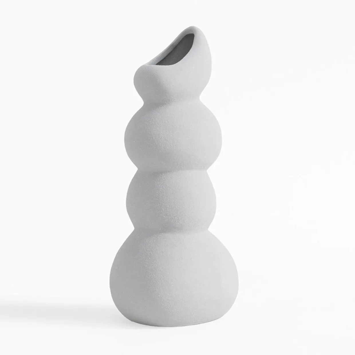 Wazon bałwanek szary 24,2 cm