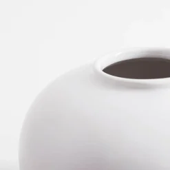 Wazon biały okrągły 14 cm