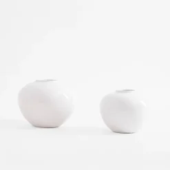 Wazon biały okrągły 14 cm