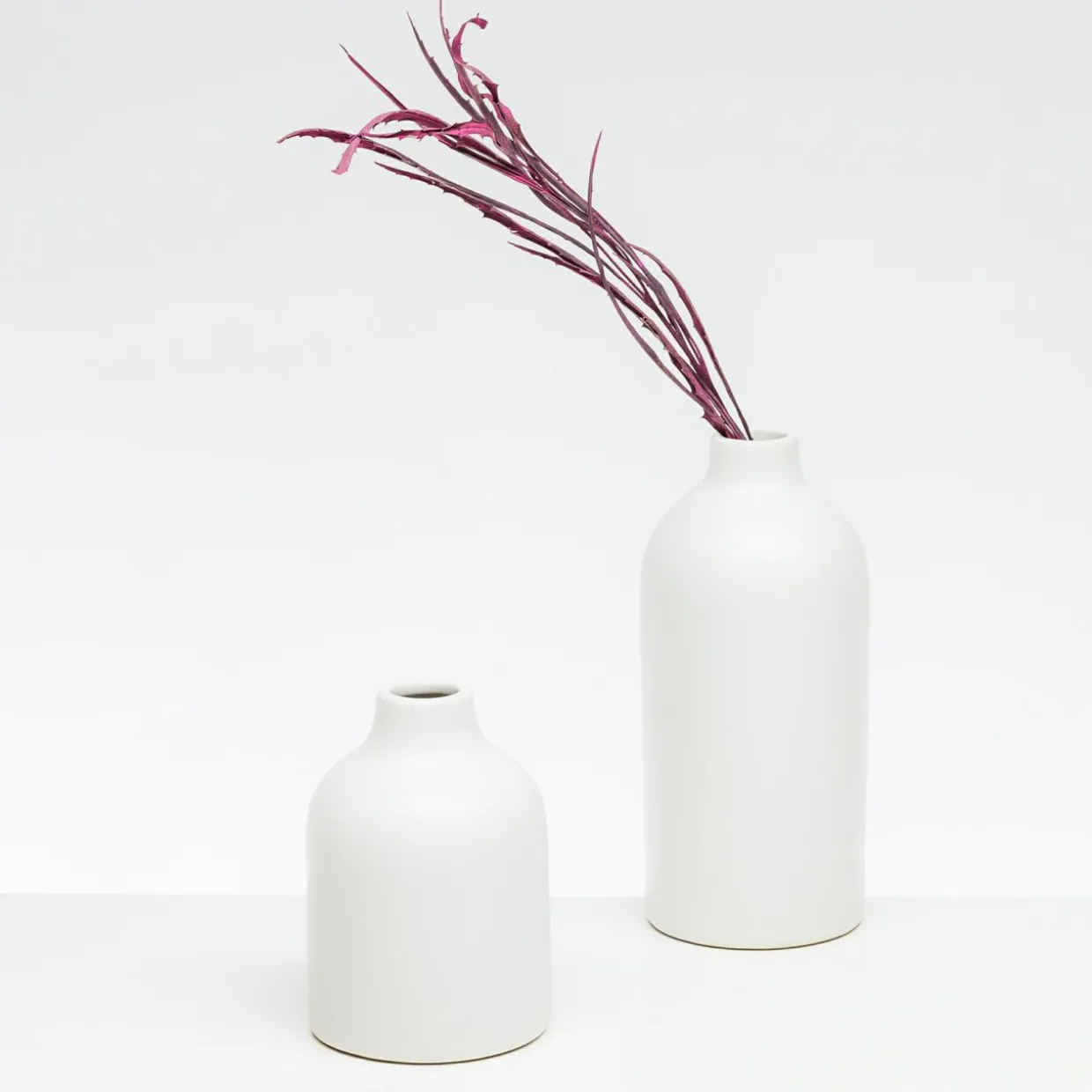Wazon ceramiczny biały 20 cm