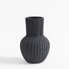 Wazon ceramiczny czarny 19,8 cm