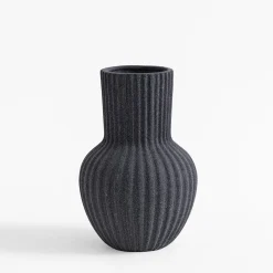 Wazon ceramiczny czarny 19,8 cm