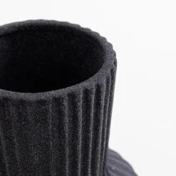 Wazon ceramiczny czarny 19,8 cm