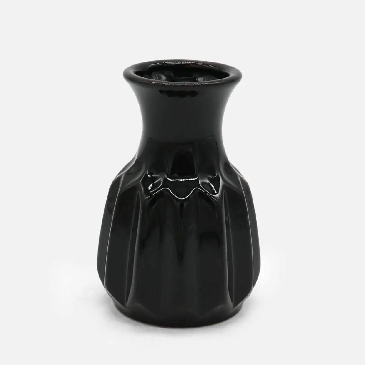 Wazon ceramiczny czarny 12 cm
