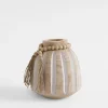 Wazon drewniany etno 19 cm