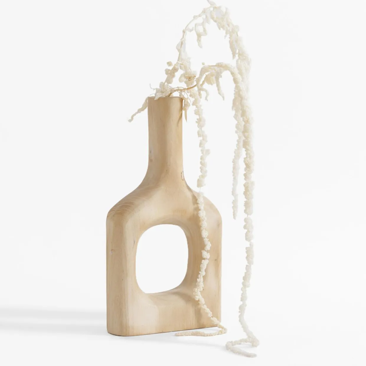 Wazon drewniany z dziurką 35 cm