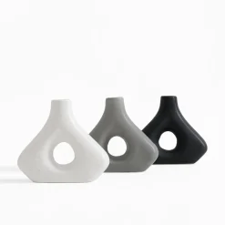 Wazon geometryczny czarny 20 cm
