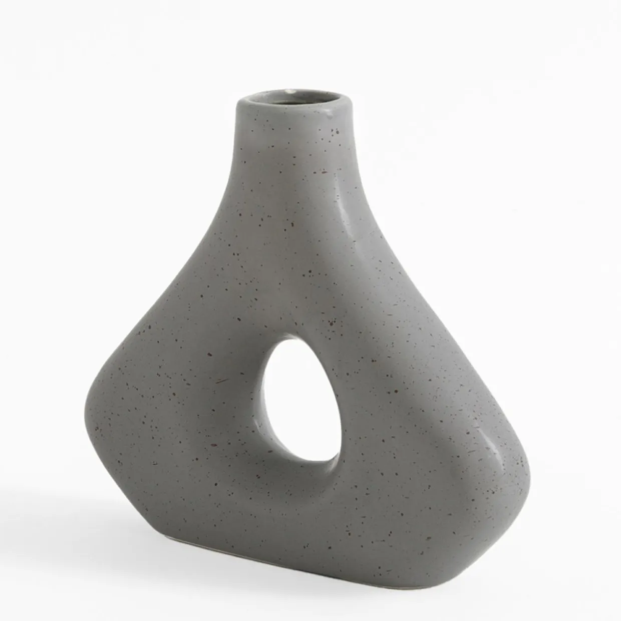 Wazon geometryczny szary 20 cm