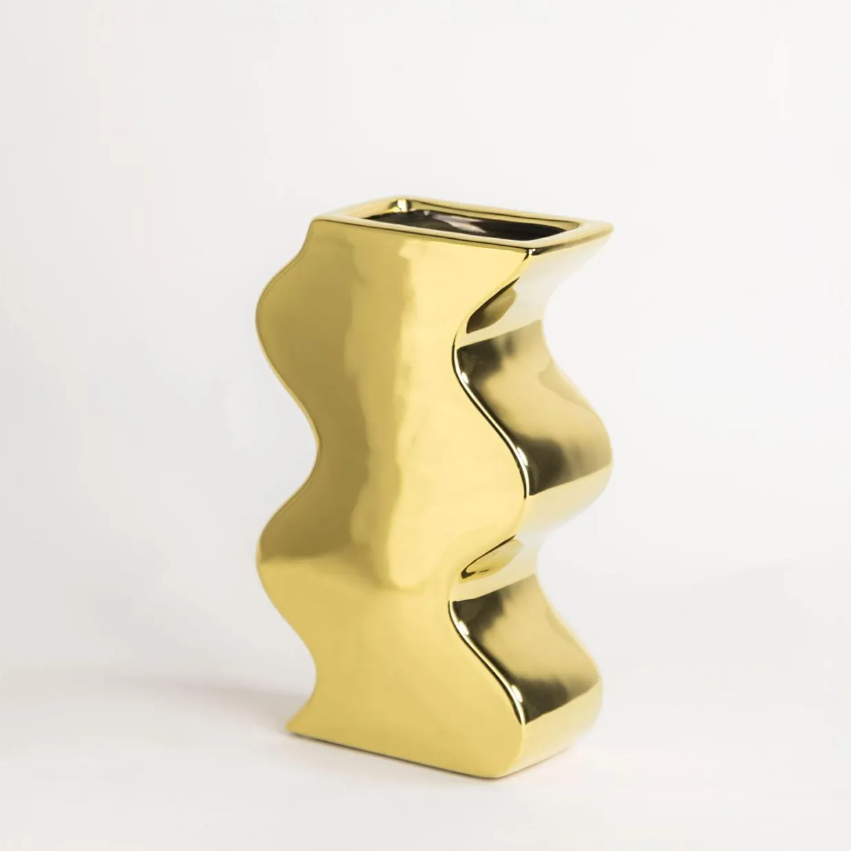 Wazon geometryczny złoty 20 cm