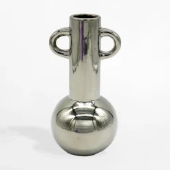Wazon klasyczny srebrny 19,5 cm