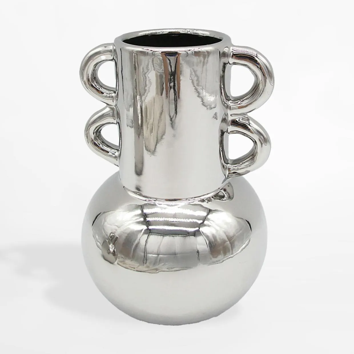Wazon klasyczny srebrny 17,8 cm