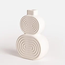 Wazon modernistyczny biały 23 cm