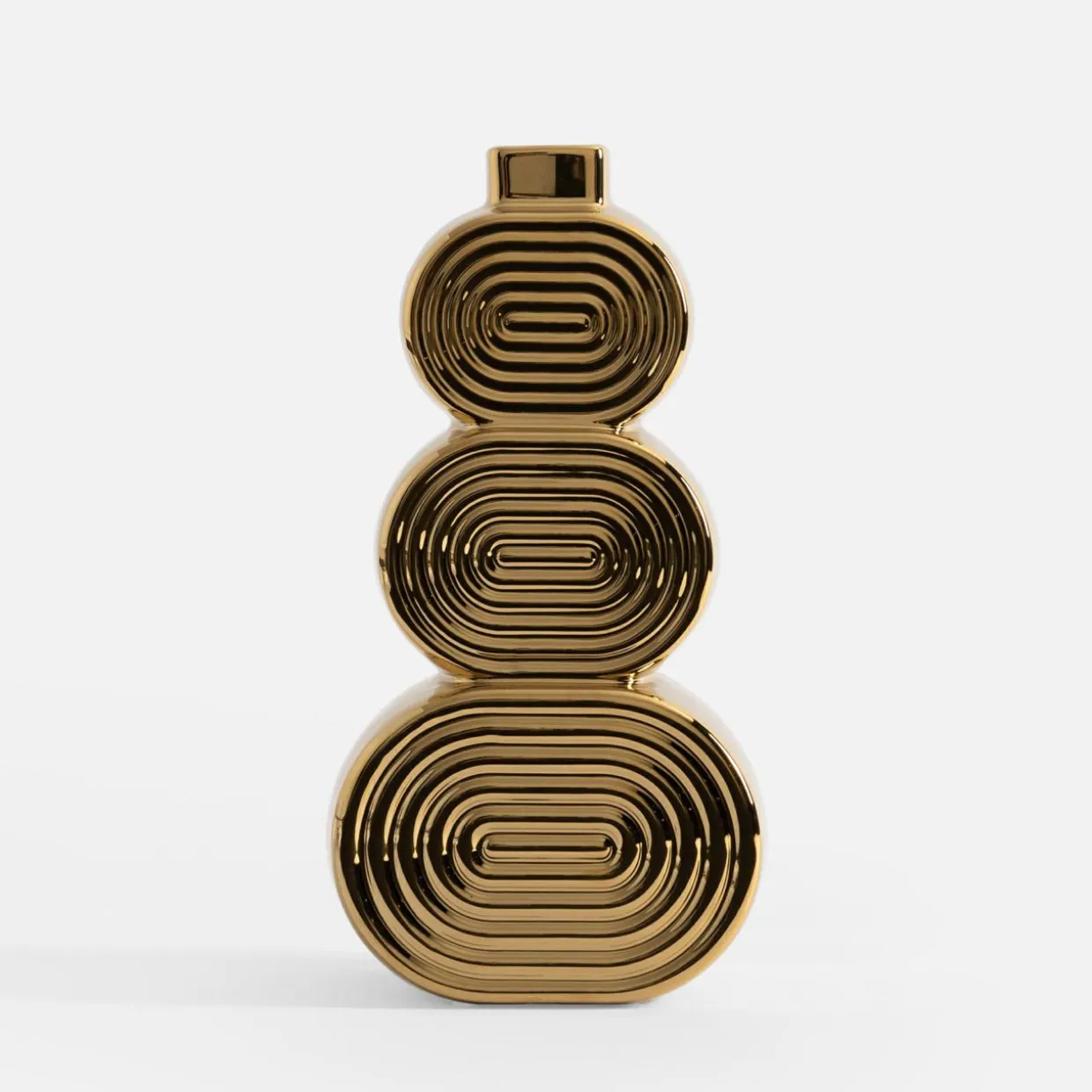 Wazon modernistyczny złoty 30 cm