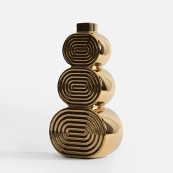 Wazon modernistyczny złoty 30 cm