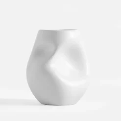 Wazon nowoczesny biały 15 cm