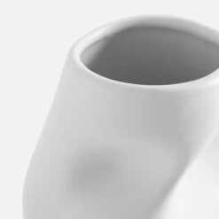 Wazon nowoczesny biały 15 cm