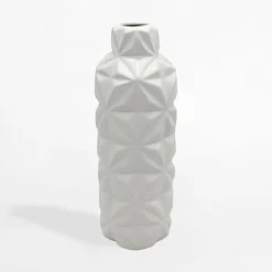 Wazon nowoczesny biały 35 cm