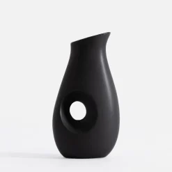 Wazon nowoczesny czarny 24,5 cm