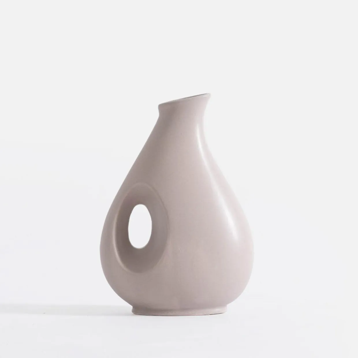 Wazon nowoczesny szary 20 cm