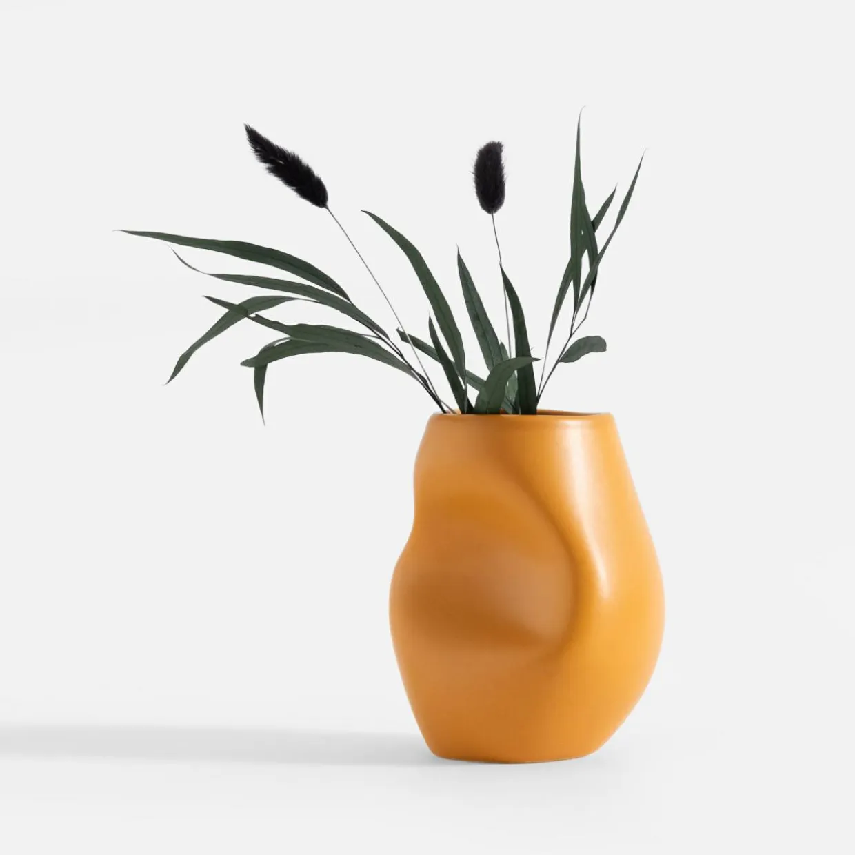 Wazon nowoczesny żółty 15 cm