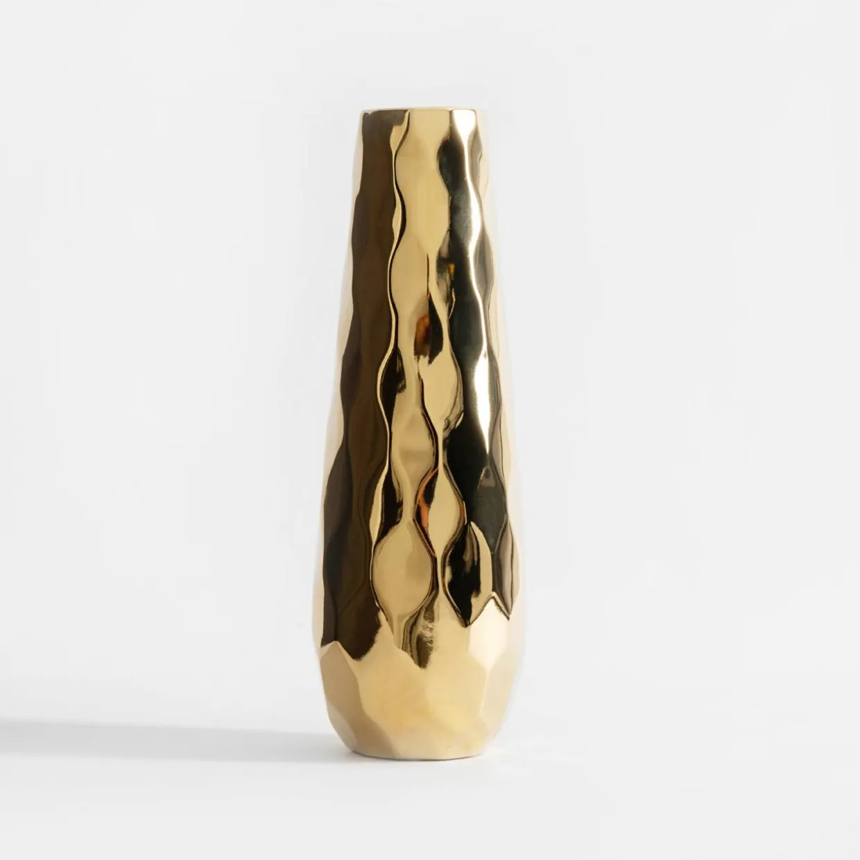 Wazon nowoczesny złoty 36 cm