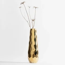 Wazon nowoczesny złoty 36 cm