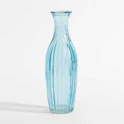 Wazon szklany niebieski 23 cm