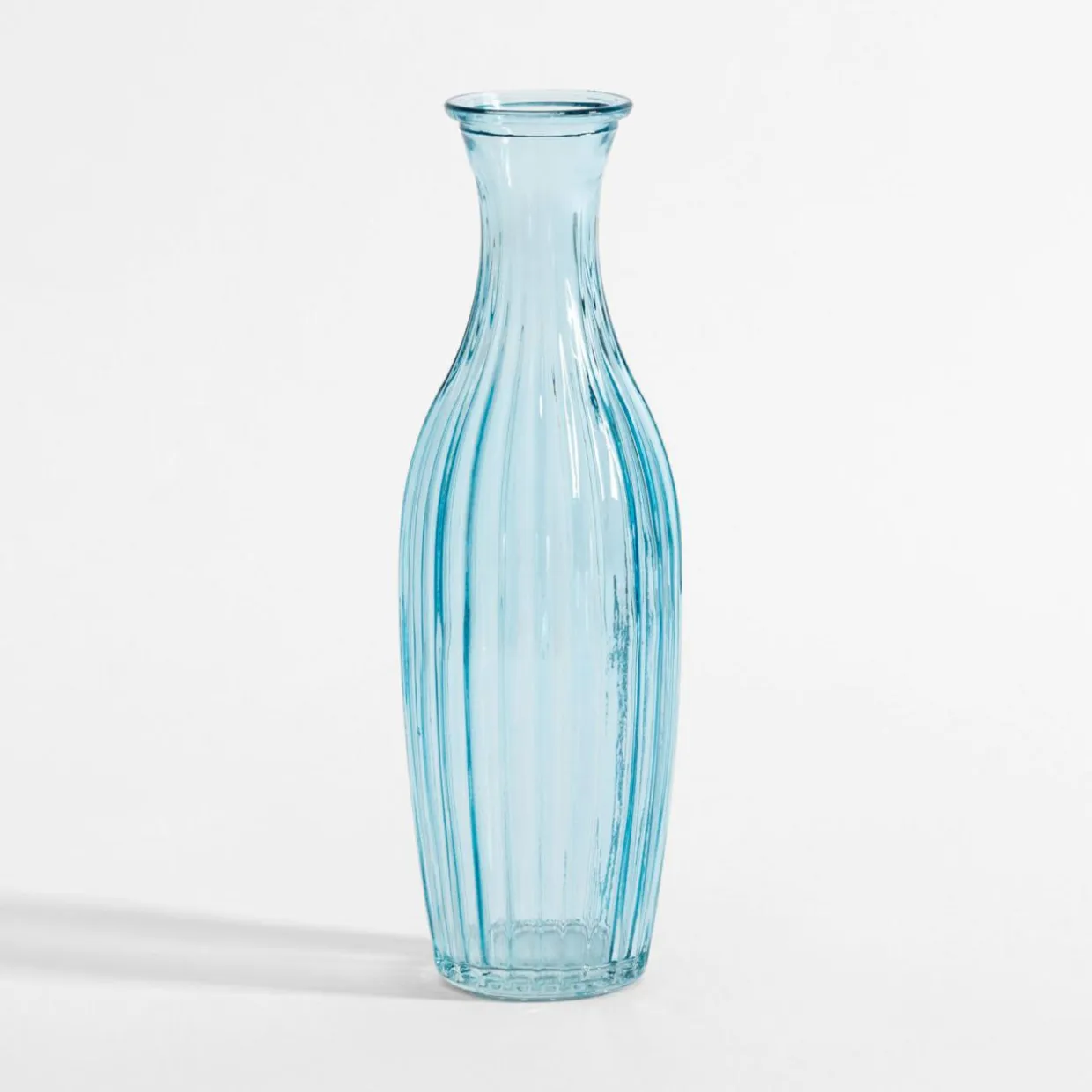 Wazon szklany niebieski 23 cm