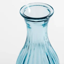 Wazon szklany niebieski 23 cm