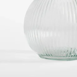 Wazon szklany prążkowany 17,5 cm