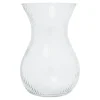 Wazon szklany prążkowany LYRA 18 cm