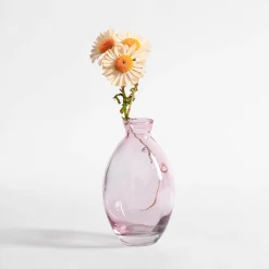 Wazon szklany różowy 11,5 cm