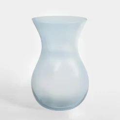 Wazon transparentny niebieski ASTA 18 cm