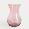 Wazon transparentny różowy ASTA 18 cm