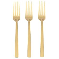 Widelec złoty PIANO GOLD, kpl 3 szt.