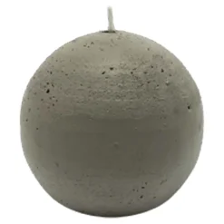 Świeca kula len RUSTIC 8 cm