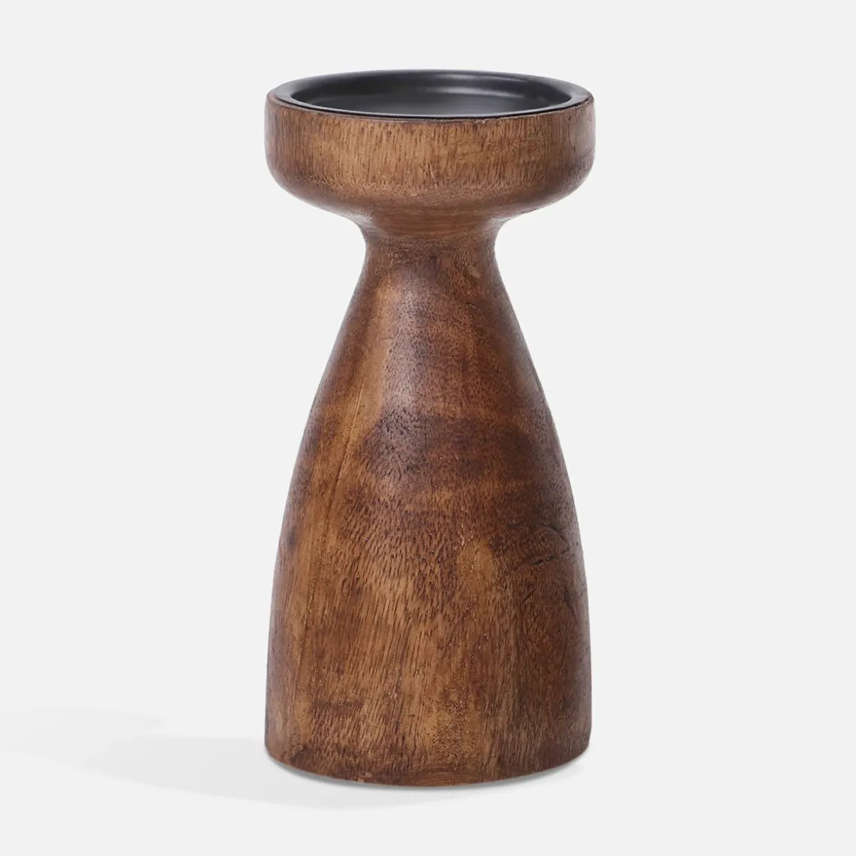 Świecznik drewniany 19 cm