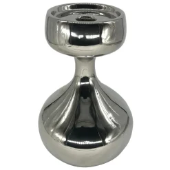 Świecznik na jedną świecę srebrny 22 cm