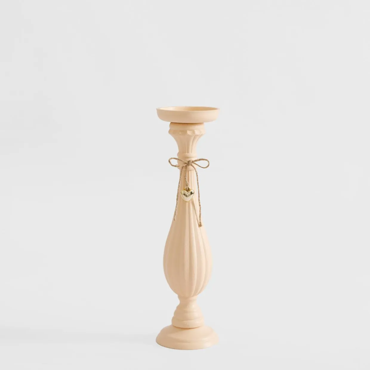 Świecznik vintage na jedną świecę 39 cm