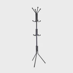 Wieszak stojący czarny 175 cm