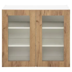 Witryna BASIC PLUS BP/G80W dąb craft złoty