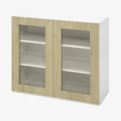 Witryna BASIC PLUS BP/G80W sand barbera oak